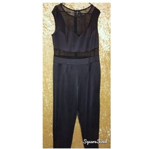 Just Meshing With You Black Romper